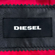 美品【DIESEL】定番かつ王道◎シープスキン (羊革) ラムレザーシングルライダース ジャケット 黒/ブラック M〜L相当 ディーゼル_画像8