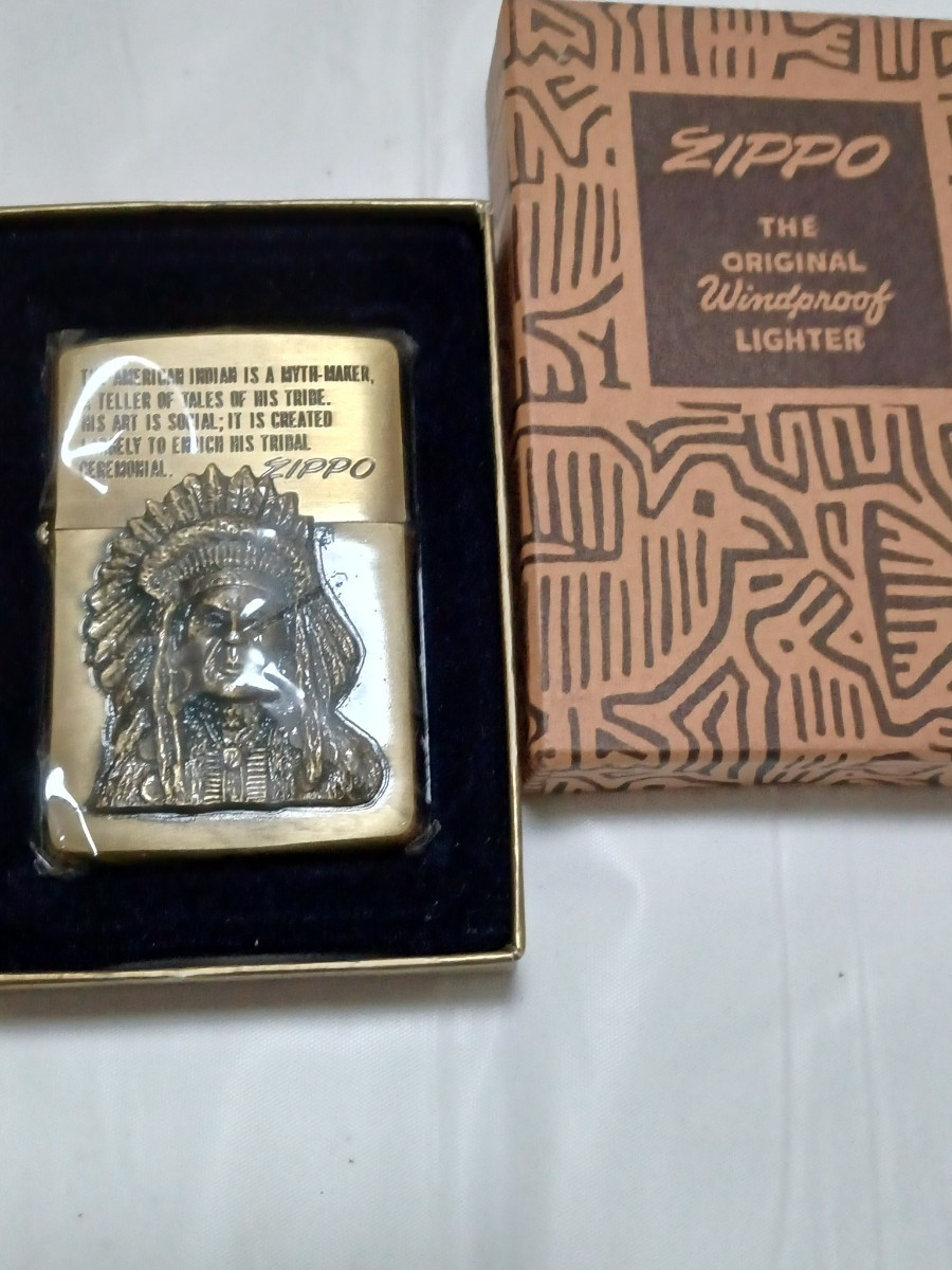 zippo インディアン 1993年製 未開封-