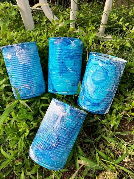 限定 4個セット 多肉植物 カット苗 寄せ植え リメ缶 リメ鉢 ハンドメイド プランター アガベ ハオルチア