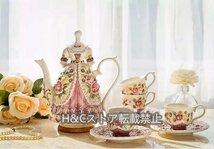 急須セット ティー・コーヒーカップセット カップ＆ソーサー 急須 湯呑み 4客セット_画像3