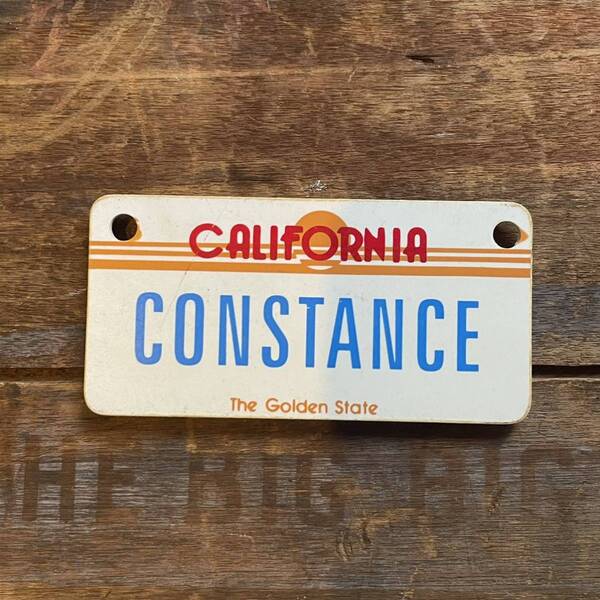 【1980’s USA vintage】ネームプレート マグネット CONSTANCE コンスタンス アメリカ ビンテージ