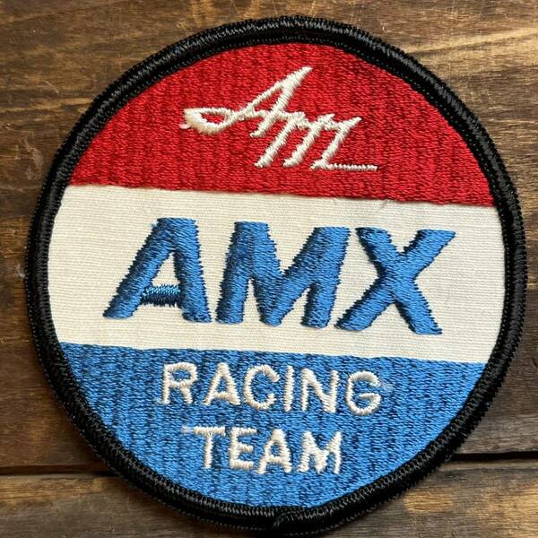 【USA vintage】ワッペン　AMX RACING TEAM レーシングチーム　車　アメリカ　ビンテージ　パッチ
