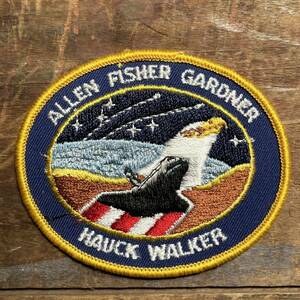 【USA vintage】ワッペン　ALLEN FISHER GARDNER スペースシャトル　宇宙船　NASA アメリカ航空宇宙局　アメリカ　ビンテージ　パッチ
