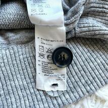 E5029　良品　H&M【XS】ニットカーディガン アウター セーター ダブル グレー 灰色_画像6
