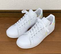 良品 adidas ORIGINALS STAN SMITH W FY1269 US7.5 24.5cm アディダス オリジナルス スタンスミス ホワイト レインボー マーブル 白 虹色_画像1