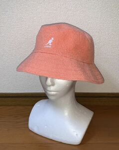 新品 KANGOL Bermuda Bucket Peach Pink K3050ST L カンゴール バミューダ バケット バケットハット ピーチ ピンク メトロハット 男女兼用