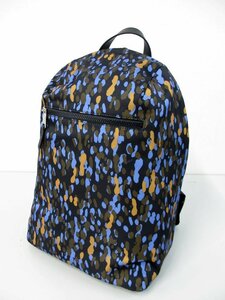  regular price 53900 jpy. half-price Furla furla new goods tag attaching Italy made nylon material rucksack light weight backpack total pattern flash pattern men's line (qz12585)