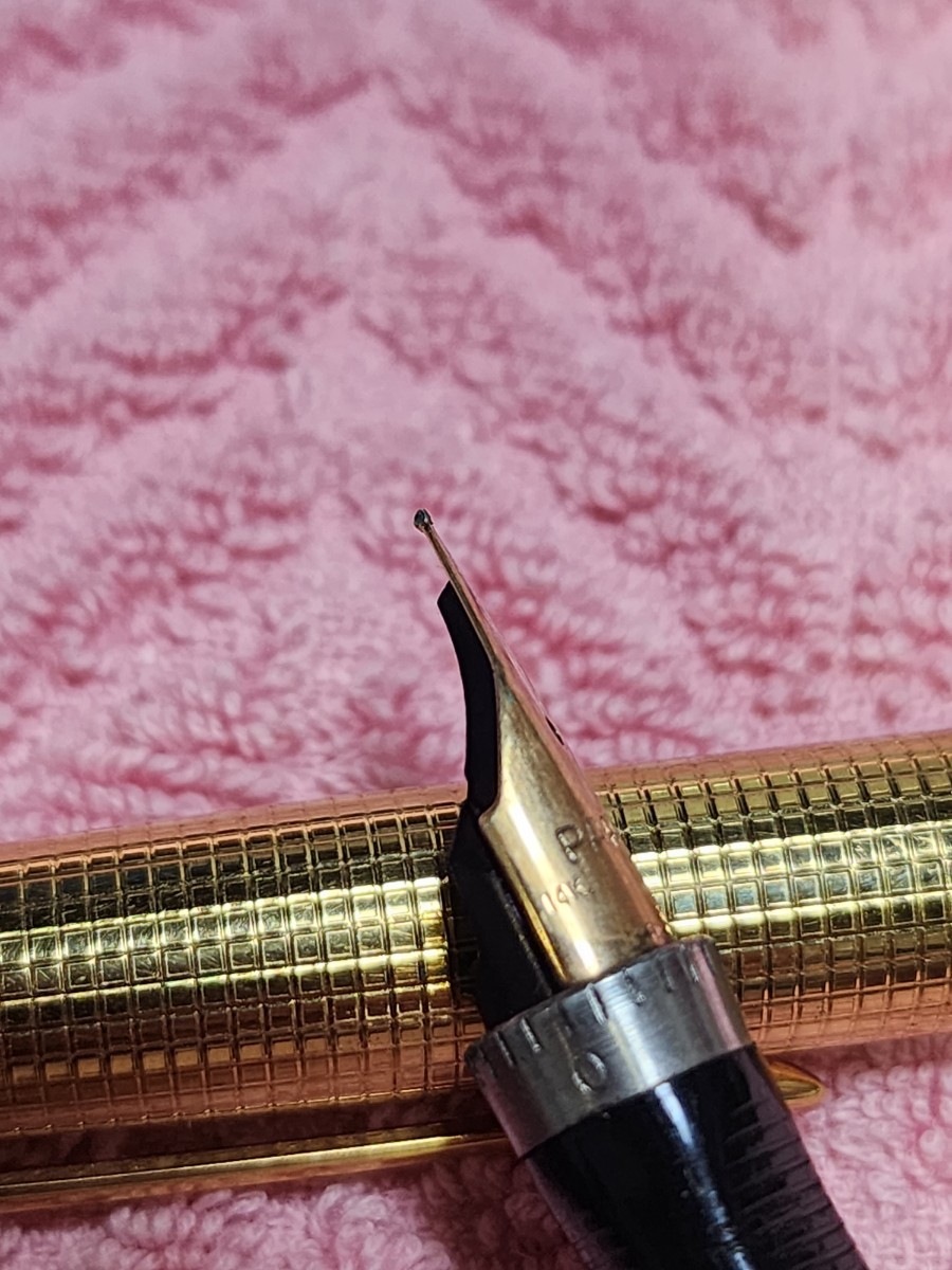 PARKER 万年筆 18K 750 刻印 パーカー ヴィンテージ イギリス製-