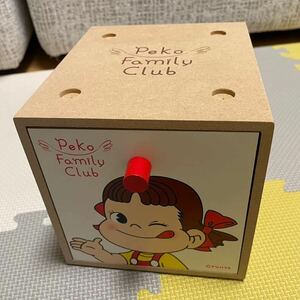 【新品】【未使用】不二家 ペコちゃん 引き出しボックス 小物入れ スタッキング 積み重ね Peko Family Club 非売品 FUJIYA