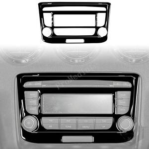 AUDI　TT 8n 8J MK123 TTRS 2008〜2014年式 ABS製艶出しブラック　CDメディアプレイヤーパネル　Bタイプ