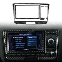 AUDI　TT 8n 8J MK123 TTRS 2008〜2014年式 リアルカーボン製　CDメディアプレイヤーパネル　Aタイプ　1枚_画像5