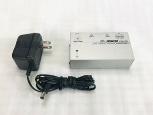 【中古】behringer Micro POWER PS400 ② 超小型 ファンタム電源 供給 ユニット ＋48V ＋12v 切替 電源アダプター付き 8489