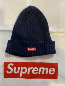 supreme Overdyed Ribbed Beanie ニットキャップ　ビーニー ニット帽 登坂広臣着用　野村周平　シュプリーム ネイビー