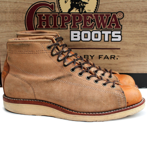 USA製★CHIPPEWA チペワ★ブリッジマン 7.5EE＝25.5 モンキーブーツ 1901M80 カントリー ウエスタン レザー メンズ ツートン p i-373