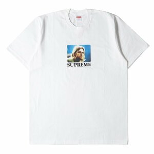 Supreme シュプリーム Tシャツ サイズ:L 23SS Kurt Cobain カート・コバーン フォト クルーネック 半袖 Tシャツ Kurt Cobain Tee ホワイト