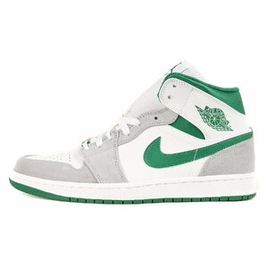 新品 NIKE ナイキ サイズ:28.0cm AIR JORDAN 1 MID SE (DC7294-103) 2021年 エアジョーダン1 ミッド ホワイト パイングリーン US10