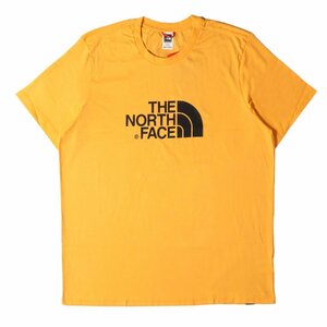 THE NORTH FACE ノースフェイス Tシャツ サイズ:XL ビッグブランドロゴ クルーネック 半袖 Tシャツ S/S EASY TEE 18SS 海外限定 イエロー