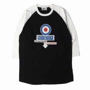 Новый Let It Ride Let It Ride T -Fish Size: XL Goodenough 17th Anniversary Collaborogo 7 -Minute Raglan T -Frack Black White