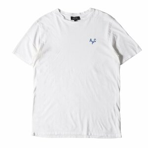 A.P.C. アーペーセー Tシャツ サイズ:M ワンポイント ロゴ クルーネック 半袖 Tシャツ 24195-1-91001 ホワイト 白 日本製 ブランド