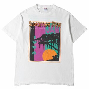 90s - 00s ヴィンテージ古着 90s Suwannee River JAM 1996 フェスイベント Tシャツ 90年代 USA製 SOFTEE by Tee Jays ソフティー L