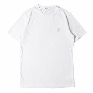 ARMANI COLLEZIONI アルマーニコレツォーニ Tシャツ サイズ:3XL ワンポイント ロゴ コットン ポリ クルーネック 半袖 Tシャツ ホワイト 白