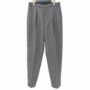 FLORENT Florent pants tapered pants bottoms trousers gray 36(S) trousers tuck polyester stylish simple 
