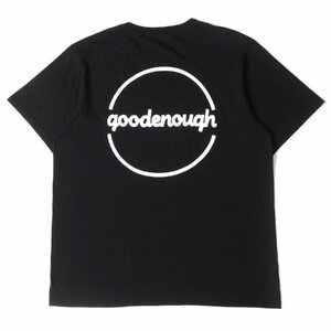 GOOD ENOUGH グッドイナフ Tシャツ サイズ:4 復刻モデル サークルロゴ クルーネック 半袖 Tシャツ ブラック 黒 トップス カットソー