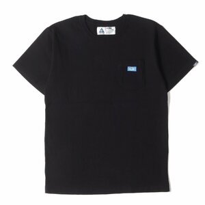 CHALLENGER チャレンジャー Tシャツ サイズ:M 19AW ブランドロゴ ポケット 半袖 Tシャツ MOTOR CO. TEE ブラック 黒 トップス ブランド