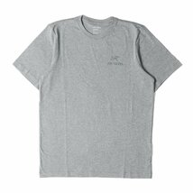 新品 ARC TERYX アークテリクス Tシャツ サイズ:S 21SS エンブレム ロゴ プリント 半袖 Emblem T Shirt SS 24026 グレー トップス_画像1