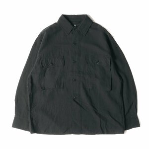 KAPTAIN SUNSHINE キャプテン サンシャイン 22SS オーバーサイズ フィールド シャツジャケット Field Shirt Jacket ブラック 38(M)