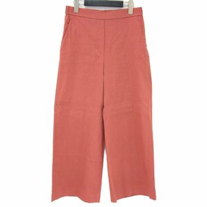 theory luxe セオリーリュクス ワイドパンツ イージーパンツ ボトムス ズボン オレンジ ブラウン 40(L) ウエストゴム リネン レーヨン