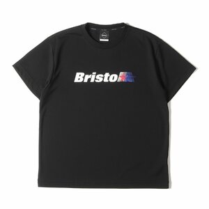 美品 F.C.Real Bristol エフシーレアルブリストル Tシャツ サイズ:S 20SS モーションスター メッシュジャージ Tシャツ MOTION STAR TEE 黒