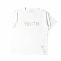 新品 TANGTANG タンタン Tシャツ サイズ:L YOUTH ロゴ クルーネック 半袖 Tシャツ YOUTH T ホワイト 白 トップス カットソー コットン_画像2