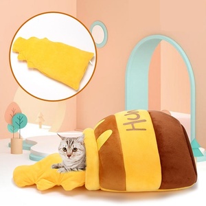  pet bed house dog cat dome type for interior ... soft cushion lovely honey pot bee mitsu Winnie The Pooh 