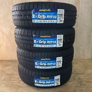 新品グッドイヤー　165/55R15 RVF02 4本セット　E-Grip EfficientGrip 165/55-15 NBOXタントムーヴワゴンRスペーシア