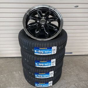 ララパームカップ2 ◆ 新品グッドイヤー　165/55R15 RVF02 4本セット　E-Grip EfficientGrip NBOXタントムーヴワゴンRスペーシア　ブラック