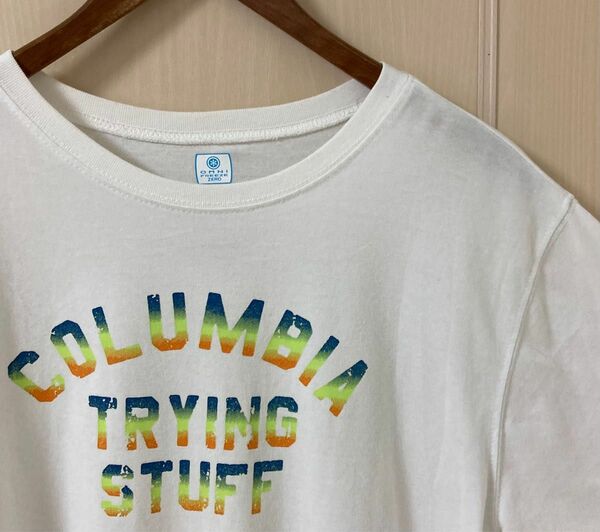 【美品、未使用】Columbia コロンビア メンズ Tシャツ L ホワイト