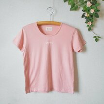 ピンクハウス PINKHOUSE 半袖 Ｔシャツ カットソー レディース L ロゴ プリント 日本製 ピンク_画像1