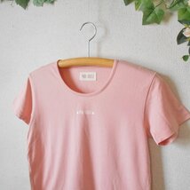 ピンクハウス PINKHOUSE 半袖 Ｔシャツ カットソー レディース L ロゴ プリント 日本製 ピンク_画像3