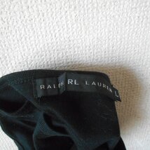 ラルフローレン RALPH LAUREN Ｔシャツ カットソー L レディース Vネック 黒 正規品_画像6