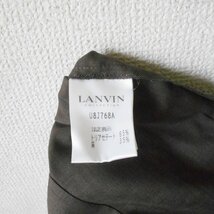 美品 ランバン コレクション LANVIN COLLECTION テーラード ジャケット 40 麻 混 レディース ５分袖_画像8
