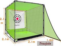 ゴルフネット ゴルフ練習場 自宅練習 大型 ゴルフネット 練習用 屋外 スチールフレーム 2.1ｘ2.1ｘ2.1ｍ 庭 室内 ガレージ 大きいサイズ_画像8
