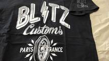 レア！ BLITZ Custms X EDWIN エドウィン バイカーTシャツ　S　パリ　フランス M.C 旧車　ハーレー　H.D カスタム_画像2