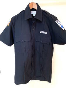 アメリカ救急隊 ボーモント　制服 半袖シャツ フルパッチ付き ネイビー S