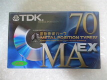 ⇔ 50　カセットテープ　TDK MA EX 70 METAL POSITION TYPE Ⅳ メタルポジション MAEX-70 未使用 未開封品_画像1