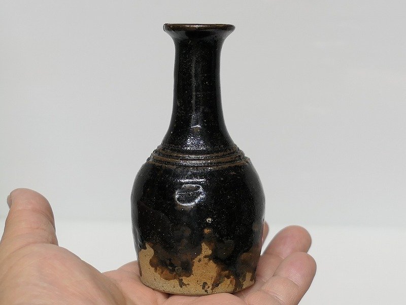 和】(7098) 時代古作 古琉球焼 三足香炉 古壺屋 沖縄 古陶-