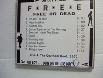 ライヴCD★FREE OR DEAD /フリー　輸入盤★8枚同梱送料100円　　ポール・ロジャース　　ふ_画像2