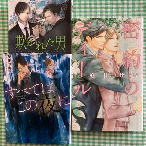 英田サキ　BL小説3冊セット・バラ売り可