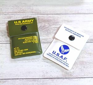 再入荷!!【ハンディアシュトレイ 】アメカジ携帯灰皿(U.S ARMY)/(U.S AIR FOTCE) 2デザインset