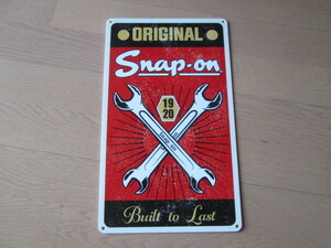 新品 Snapon 正規品 限定生産廃盤品 Snap-on スナップオン プラステック ティンサイン 看板 プレート 224mm×375mm×2mm